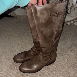 Kim Rogers Brown under Knee Boots